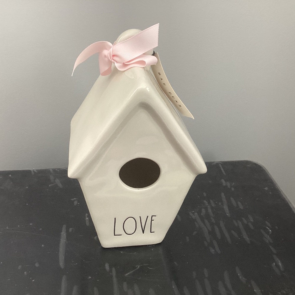 Rae Dunn love birdhouse